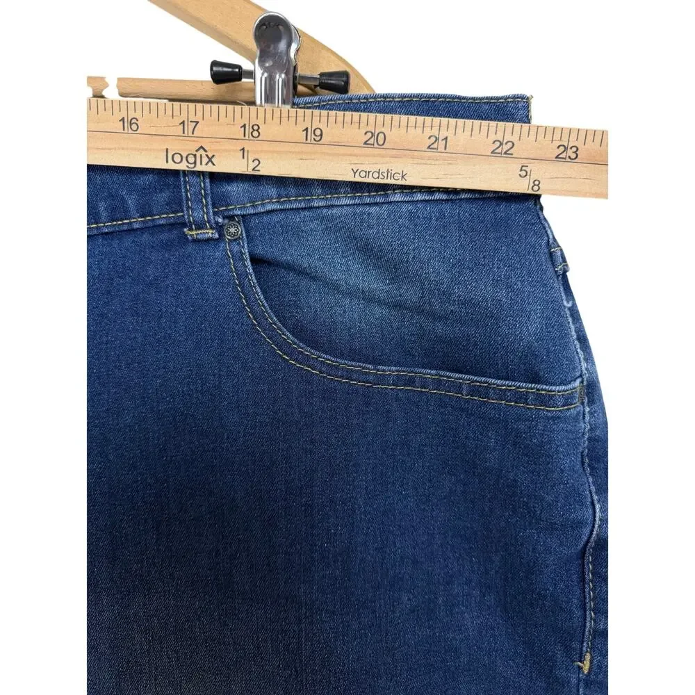 Catherines Right Fit Jeans Plus Sz 20WP Moderately‎ Curvy Cropped